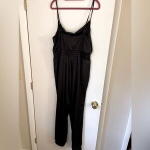 Black silky jumpsuit